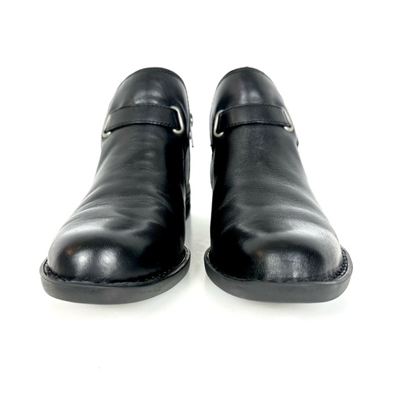 Born Kristina Black Leather Ankle Booties Size 6M - Picture 4 of 16
